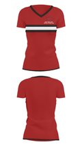 Chopticon High School  Basketball 77174686 Women's Short Sleeve V-neck Shirt - 30
