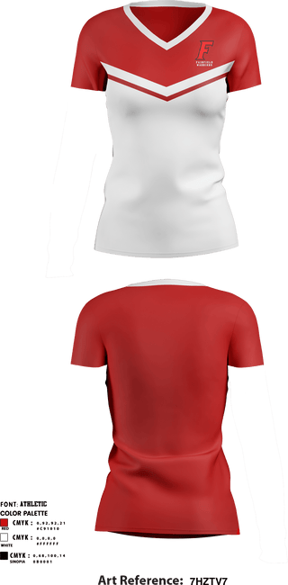 Women's Short Sleeve Vneck Shirt, Fairfield Warriors, Spirit Store, Teamtime, Team time, sublimation, custom sports apparel, team uniforms, spirit wear, spiritwear, sports uniforms, custom shirts, team store, custom team store, fundraiser sports, apparel fundraiser