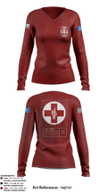 1st FRSD 86296727 Women's Long Sleeve V-neck Shirt - 66