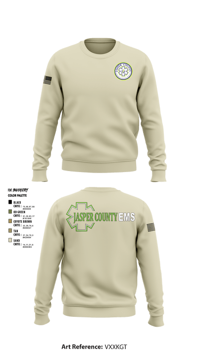 Jasper County EMS 69252235 Crew Neck Sweatshirt - 5