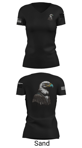 Women's Short Sleeve Vneck Shirt, , Air Force, Teamtime, Team time, sublimation, custom sports apparel, team uniforms, spirit wear, spiritwear, sports uniforms, custom shirts, team store, custom team store, fundraiser sports, apparel fundraiser