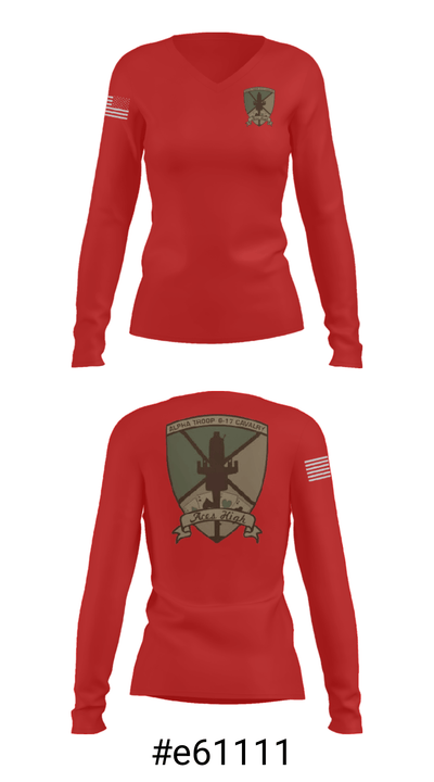 6-17 CAV 92718622 Women's Long Sleeve V-neck Shirt - 37