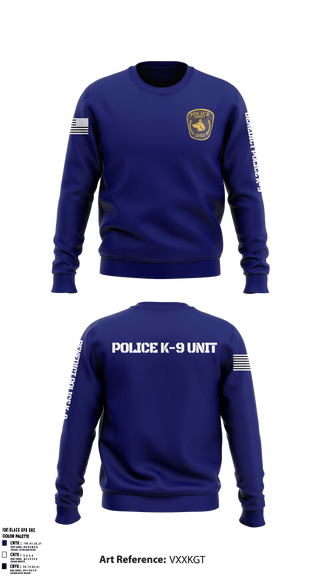 Crew Neck Sweatshirt, , Police, Teamtime, Team time, sublimation, custom sports apparel, team uniforms, spirit wear, spiritwear, sports uniforms, custom shirts, team store, custom team store, fundraiser sports, apparel fundraiser