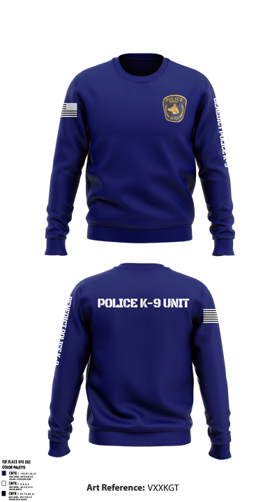 Benedict College Police K-9 18816418 Crew Neck Sweatshirt - 1