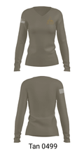 Alcorn State University ROTC 4476508 Women's Long Sleeve V-neck Shirt - 41