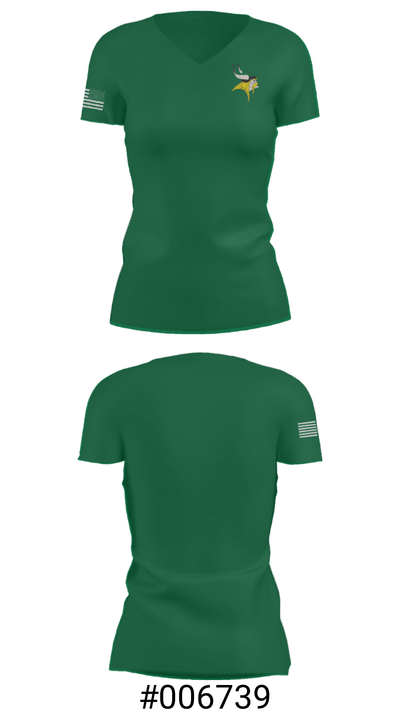 Northside High School Swimming 64619347 Women's Short Sleeve V-neck Shirt - 21