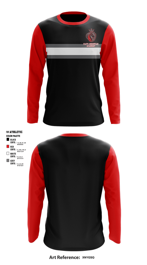 Long Sleeve Performance Shirt, Katy Christian Academy, Spirit Store, Teamtime, Team time, sublimation, custom sports apparel, team uniforms, spirit wear, spiritwear, sports uniforms, custom shirts, team store, custom team store, fundraiser sports, apparel fundraiser