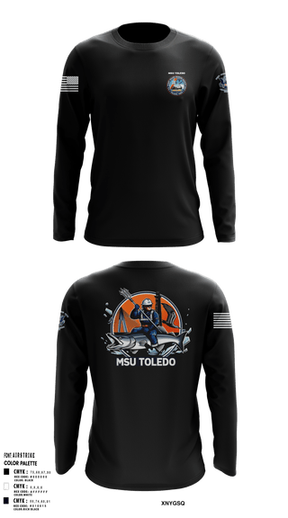 Long Sleeve Performance Shirt, MSU Toledo, Coast Guard, Teamtime, Team time, sublimation, custom sports apparel, team uniforms, spirit wear, spiritwear, sports uniforms, custom shirts, team store, custom team store, fundraiser sports, apparel fundraiser