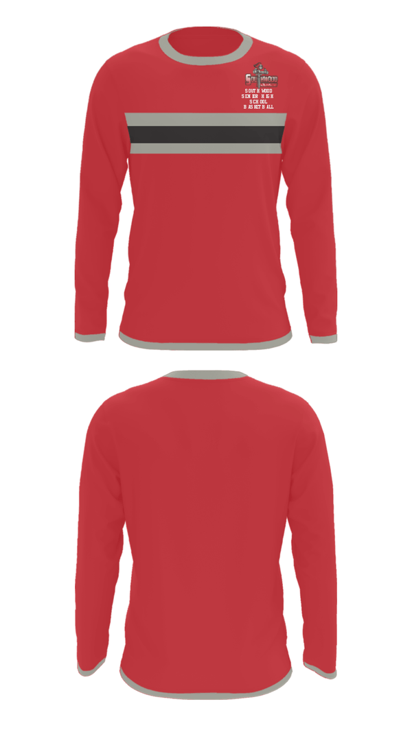 Long Sleeve Performance Shirt, Southwood Senior High School Basketball, Men's Basketball, Teamtime, Team time, sublimation, custom sports apparel, team uniforms, spirit wear, spiritwear, sports uniforms, custom shirts, team store, custom team store, fundraiser sports, apparel fundraiser