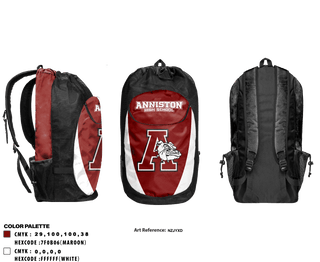 Gear Bag, Anniston High School, Spirit Store, Teamtime, Team time, sublimation, custom sports apparel, team uniforms, spirit wear, spiritwear, sports uniforms, custom shirts, team store, custom team store, fundraiser sports, apparel fundraiser