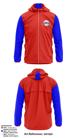 Windbreaker, Sydney Sooners Baseball, Baseball, Teamtime, Team time, sublimation, custom sports apparel, team uniforms, spirit wear, spiritwear, sports uniforms, custom shirts, team store, custom team store, fundraiser sports, apparel fundraiser
