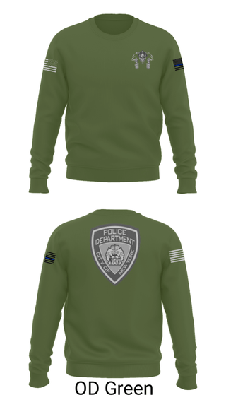 Crew Neck Sweatshirt, , Police, Teamtime, Team time, sublimation, custom sports apparel, team uniforms, spirit wear, spiritwear, sports uniforms, custom shirts, team store, custom team store, fundraiser sports, apparel fundraiser