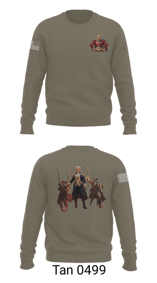 Crew Neck Sweatshirt, , Army, Teamtime, Team time, sublimation, custom sports apparel, team uniforms, spirit wear, spiritwear, sports uniforms, custom shirts, team store, custom team store, fundraiser sports, apparel fundraiser