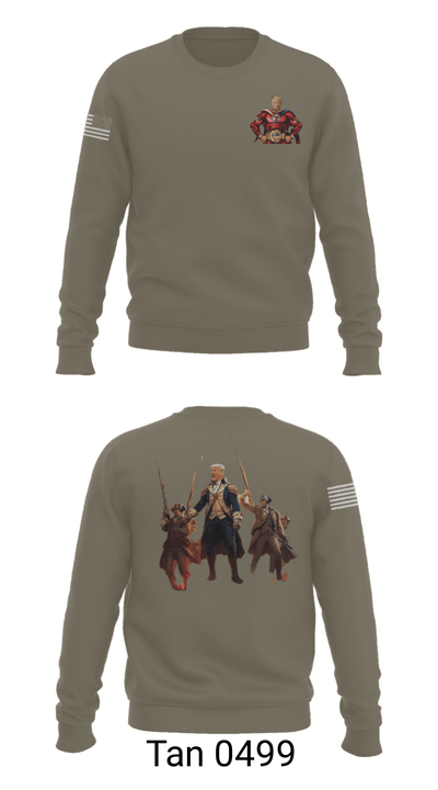 6th BEB Elk Forward  Support Company 17164006 Crew Neck Sweatshirt - 11