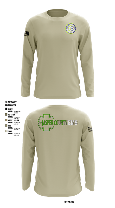 Jasper County EMS 69252235 Long Sleeve Performance Shirt - 5