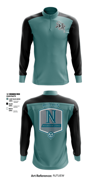 Quarter Zip Jacket, Muchin College Prep, Spirit Store, Teamtime, Team time, sublimation, custom sports apparel, team uniforms, spirit wear, spiritwear, sports uniforms, custom shirts, team store, custom team store, fundraiser sports, apparel fundraiser