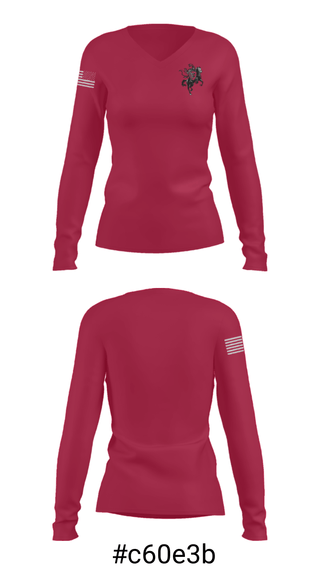 Women's Long Sleeve Vneck Shirt, Churchill High School Gymnastics, Cheer, Teamtime, Team time, sublimation, custom sports apparel, team uniforms, spirit wear, spiritwear, sports uniforms, custom shirts, team store, custom team store, fundraiser sports, apparel fundraiser