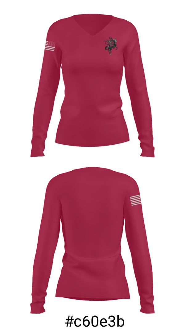 Women's Long Sleeve Vneck Shirt, Churchill High School Gymnastics, Cheer, Teamtime, Team time, sublimation, custom sports apparel, team uniforms, spirit wear, spiritwear, sports uniforms, custom shirts, team store, custom team store, fundraiser sports, apparel fundraiser