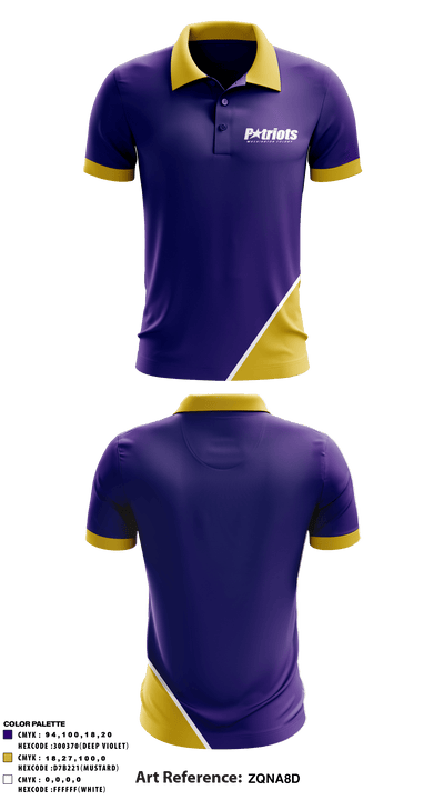 Washington Colony Middle School 55921524 Short Sleeve Performance Polo - 2