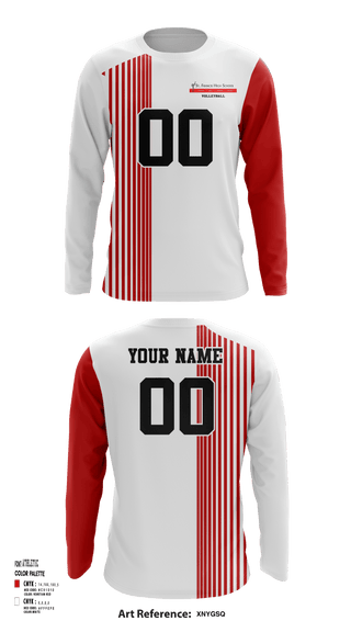 Long Sleeve Performance Shirt, St Francis High School Volleyball, Men's Volleyball, Teamtime, Team time, sublimation, custom sports apparel, team uniforms, spirit wear, spiritwear, sports uniforms, custom shirts, team store, custom team store, fundraiser sports, apparel fundraiser