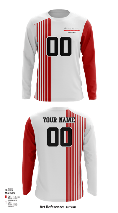 St Francis High School Volleyball 85446825 Long Sleeve Performance Shirt - 3