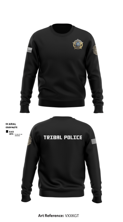 Eastern Shawnee Tribal Police 73684193 Crew Neck Sweatshirt - 1 (1)