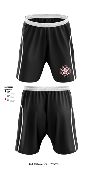 Athletic Shorts With Pockets, Kojukan JuJitsu, Wrestling, Teamtime, Team time, sublimation, custom sports apparel, team uniforms, spirit wear, spiritwear, sports uniforms, custom shirts, team store, custom team store, fundraiser sports, apparel fundraiser