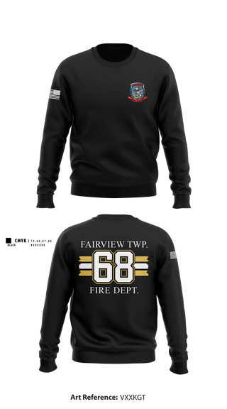 Crew Neck Sweatshirt, , Fire Department, Teamtime, Team time, sublimation, custom sports apparel, team uniforms, spirit wear, spiritwear, sports uniforms, custom shirts, team store, custom team store, fundraiser sports, apparel fundraiser