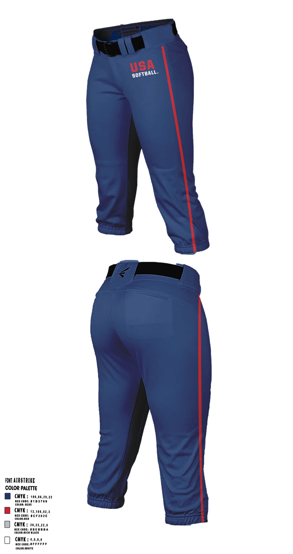 Softball Pants, USA Softball of NH, Softball, Teamtime, Team time, sublimation, custom sports apparel, team uniforms, spirit wear, spiritwear, sports uniforms, custom shirts, team store, custom team store, fundraiser sports, apparel fundraiser