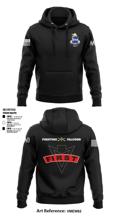 Fighting Falcons 2-39 IN 61217991 Hoodie - 1