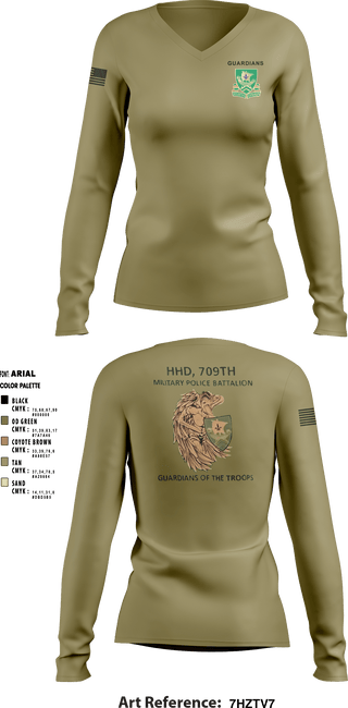 Women's Long Sleeve Vneck Shirt, , Army, Teamtime, Team time, sublimation, custom sports apparel, team uniforms, spirit wear, spiritwear, sports uniforms, custom shirts, team store, custom team store, fundraiser sports, apparel fundraiser