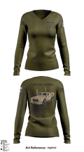 1438th CTC 23042169 Women's Long Sleeve V-neck Shirt - 1