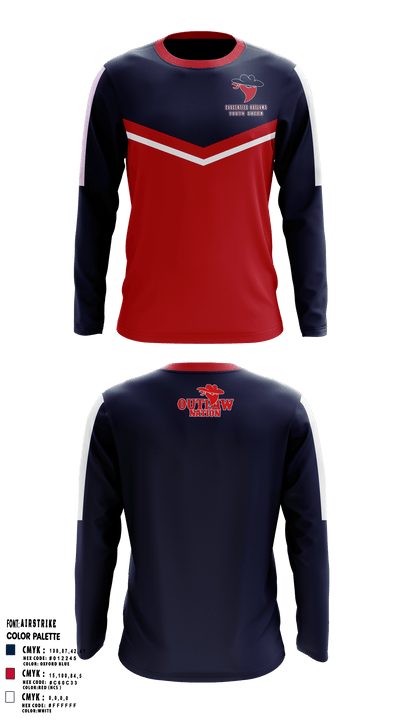 Saugerties Outlaws 20780337 Long Sleeve Performance Shirt - 6