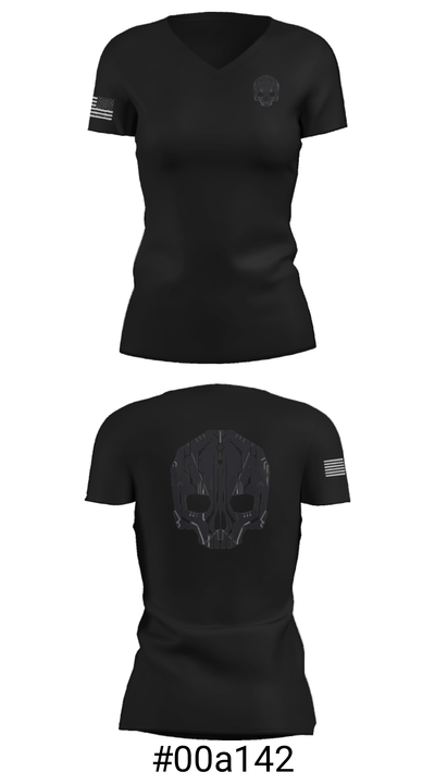 Mals-14 avionics 85940825 Women's Short Sleeve V-neck Shirt - 19