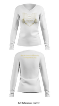 Courtyard Chuch 37286717 Women's Long Sleeve V-neck Shirt - 36