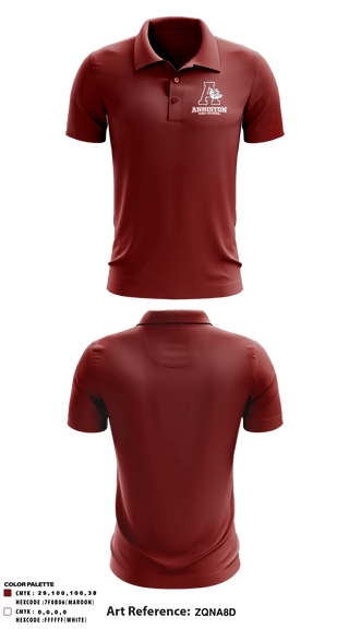 Short Sleeve Performance Polo, Anniston High School, Spirit Store, Teamtime, Team time, sublimation, custom sports apparel, team uniforms, spirit wear, spiritwear, sports uniforms, custom shirts, team store, custom team store, fundraiser sports, apparel fundraiser