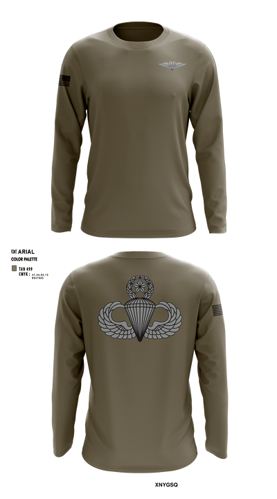 165th Quartermaster 50925110 Long Sleeve Performance Shirt - 2