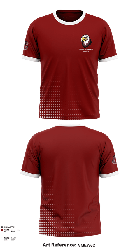 Short Sleeve Performance Shirt, Crossett Learning Center, Spirit Store, Teamtime, Team time, sublimation, custom sports apparel, team uniforms, spirit wear, spiritwear, sports uniforms, custom shirts, team store, custom team store, fundraiser sports, apparel fundraiser