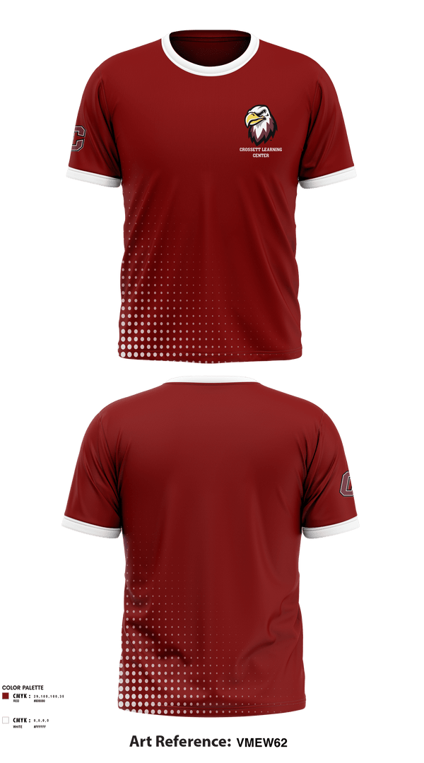 Short Sleeve Performance Shirt, Crossett Learning Center, Spirit Store, Teamtime, Team time, sublimation, custom sports apparel, team uniforms, spirit wear, spiritwear, sports uniforms, custom shirts, team store, custom team store, fundraiser sports, apparel fundraiser