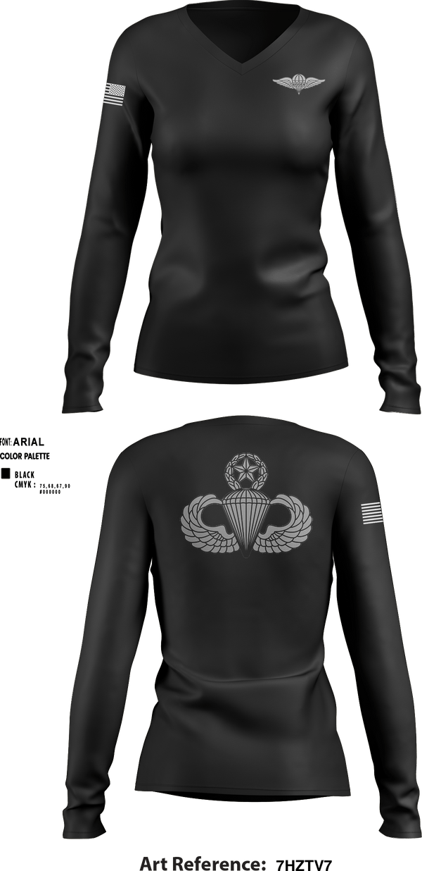Women's Long Sleeve Vneck Shirt, , Army, Teamtime, Team time, sublimation, custom sports apparel, team uniforms, spirit wear, spiritwear, sports uniforms, custom shirts, team store, custom team store, fundraiser sports, apparel fundraiser