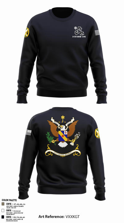 1-155th Dixie Thunder 83572891 Crew Neck Sweatshirt - 9