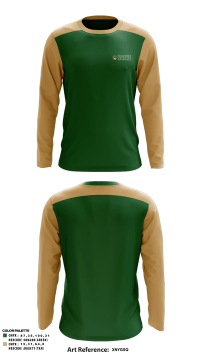 Somerset Christian School Baseball 14070368 Long Sleeve Performance Shirt - 3