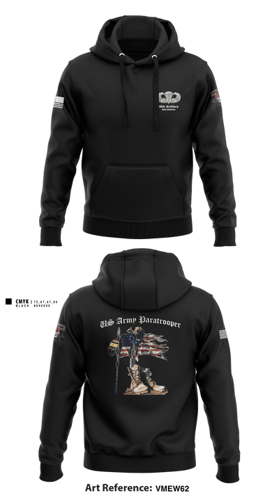 18th FA BDE Airborne 33985132 Hoodie - 1
