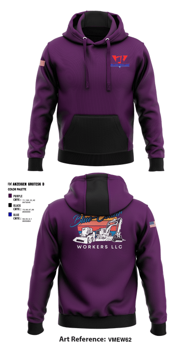 Blue-Collar Workers LLC 20683882 Hoodie - 2