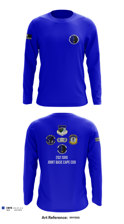 203d Intelligence Squadron 80622247 Long Sleeve Performance Shirt - 1
