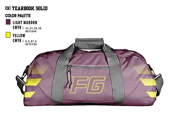 Duffle Bag, Fort Gratiot Middle School Wrestling, Wrestling, Teamtime, Team time, sublimation, custom sports apparel, team uniforms, spirit wear, spiritwear, sports uniforms, custom shirts, team store, custom team store, fundraiser sports, apparel fundraiser
