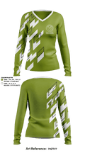 Vertical Skills Academy 87351468 Women's Long Sleeve V-neck Shirt - 1