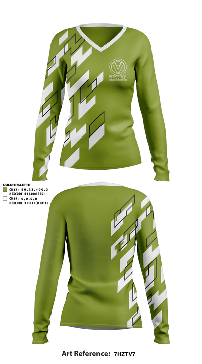 Vertical Skills Academy 87351468 Women's Long Sleeve V-neck Shirt - 1