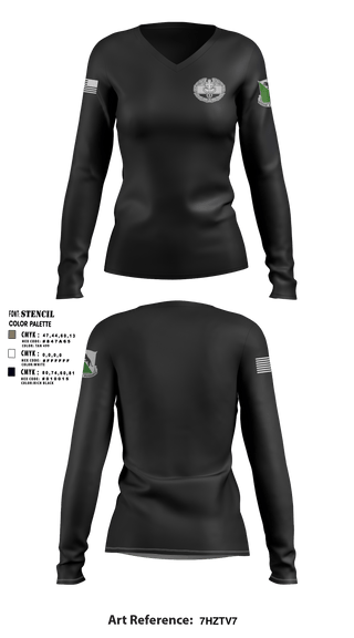 Women's Long Sleeve Vneck Shirt, , Army, Teamtime, Team time, sublimation, custom sports apparel, team uniforms, spirit wear, spiritwear, sports uniforms, custom shirts, team store, custom team store, fundraiser sports, apparel fundraiser