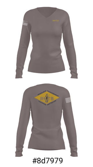 Women's Long Sleeve Vneck Shirt, , National Guard, Teamtime, Team time, sublimation, custom sports apparel, team uniforms, spirit wear, spiritwear, sports uniforms, custom shirts, team store, custom team store, fundraiser sports, apparel fundraiser